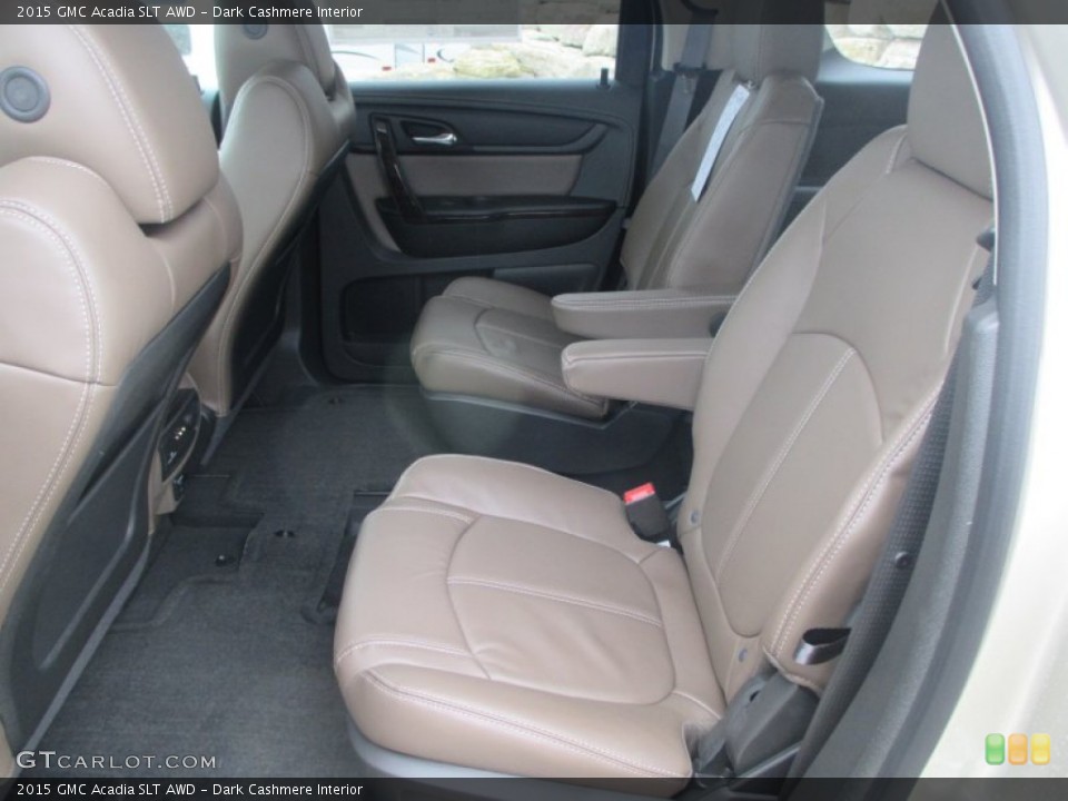 Dark Cashmere Interior Rear Seat for the 2015 GMC Acadia SLT AWD #98743463
