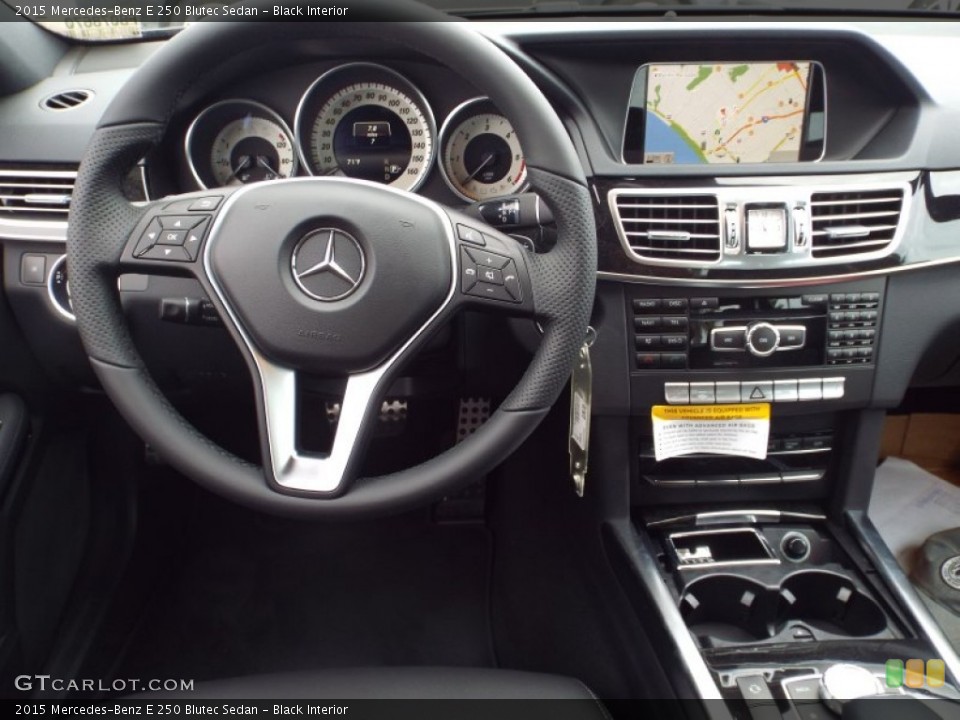 Black Interior Dashboard for the 2015 Mercedes-Benz E 250 Blutec Sedan #98747285