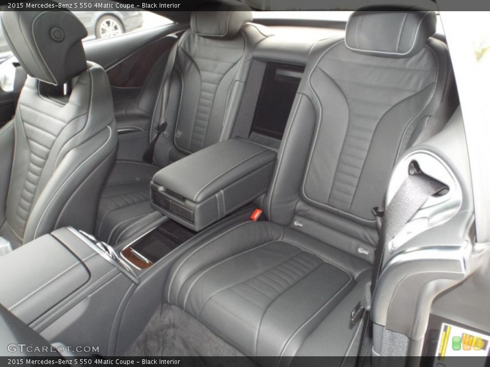 Black Interior Rear Seat for the 2015 Mercedes-Benz S 550 4Matic Coupe #98747738