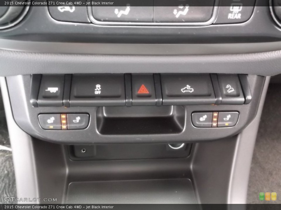 Jet Black Interior Controls for the 2015 Chevrolet Colorado Z71 Crew Cab 4WD #98751359