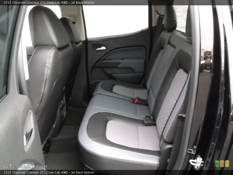 Jet Black Interior Rear Seat for the 2015 Chevrolet Colorado Z71 Crew Cab 4WD #98751428