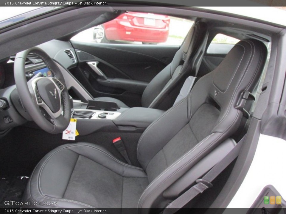 Jet Black Interior Front Seat for the 2015 Chevrolet Corvette Stingray Coupe #98751548