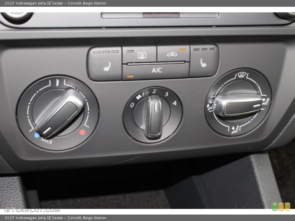 Cornsilk Beige Interior Controls for the 2015 Volkswagen Jetta SE Sedan #98760692