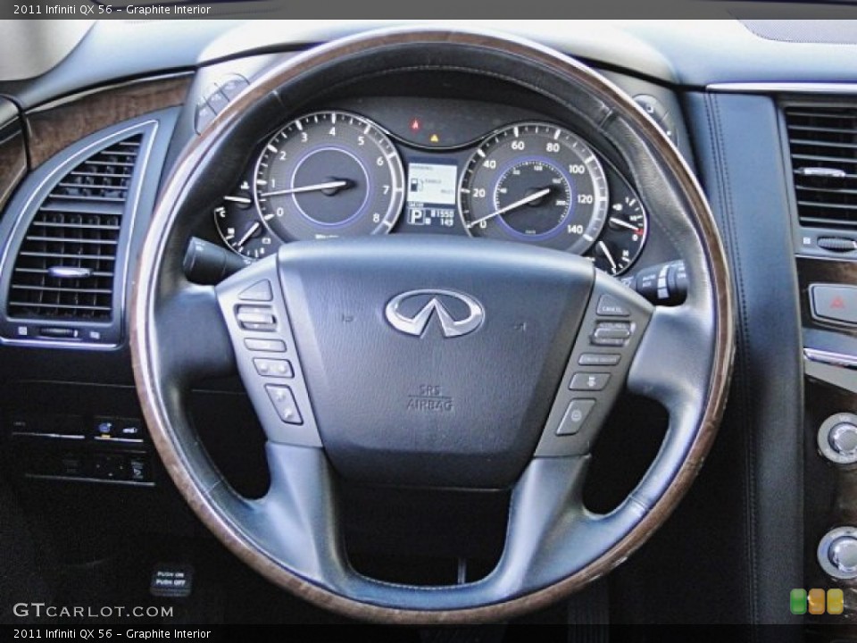 Graphite Interior Steering Wheel for the 2011 Infiniti QX 56 #98764132
