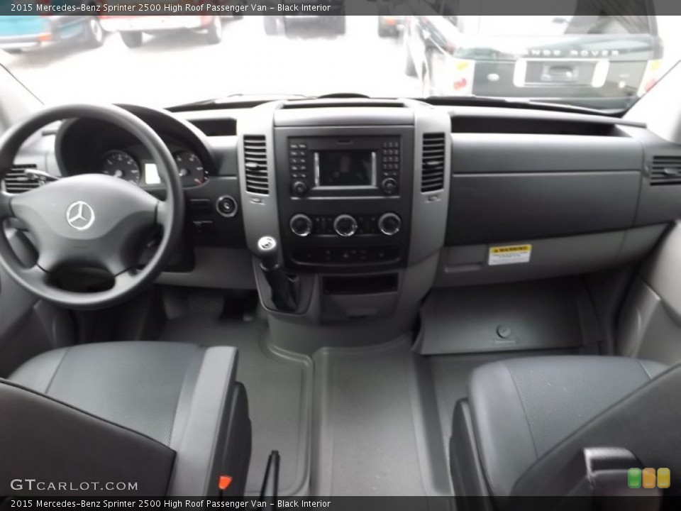 Black Interior Dashboard for the 2015 Mercedes-Benz Sprinter 2500 High Roof Passenger Van #98765885