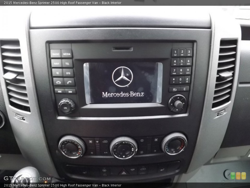 Black Interior Controls for the 2015 Mercedes-Benz Sprinter 2500 High Roof Passenger Van #98765909