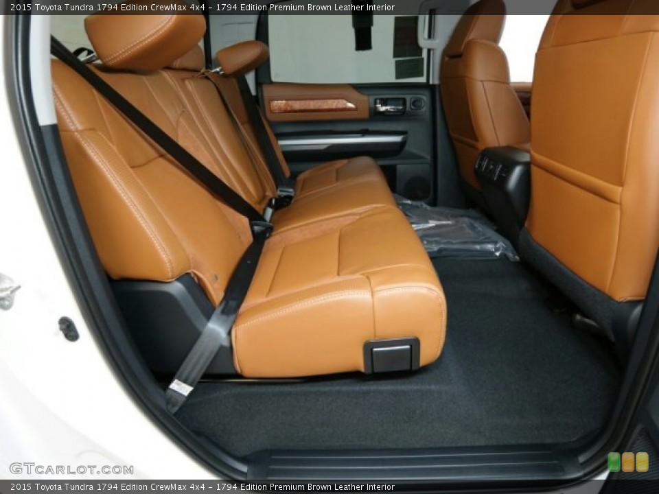 1794 Edition Premium Brown Leather Interior Rear Seat for the 2015 Toyota Tundra 1794 Edition CrewMax 4x4 #98770990
