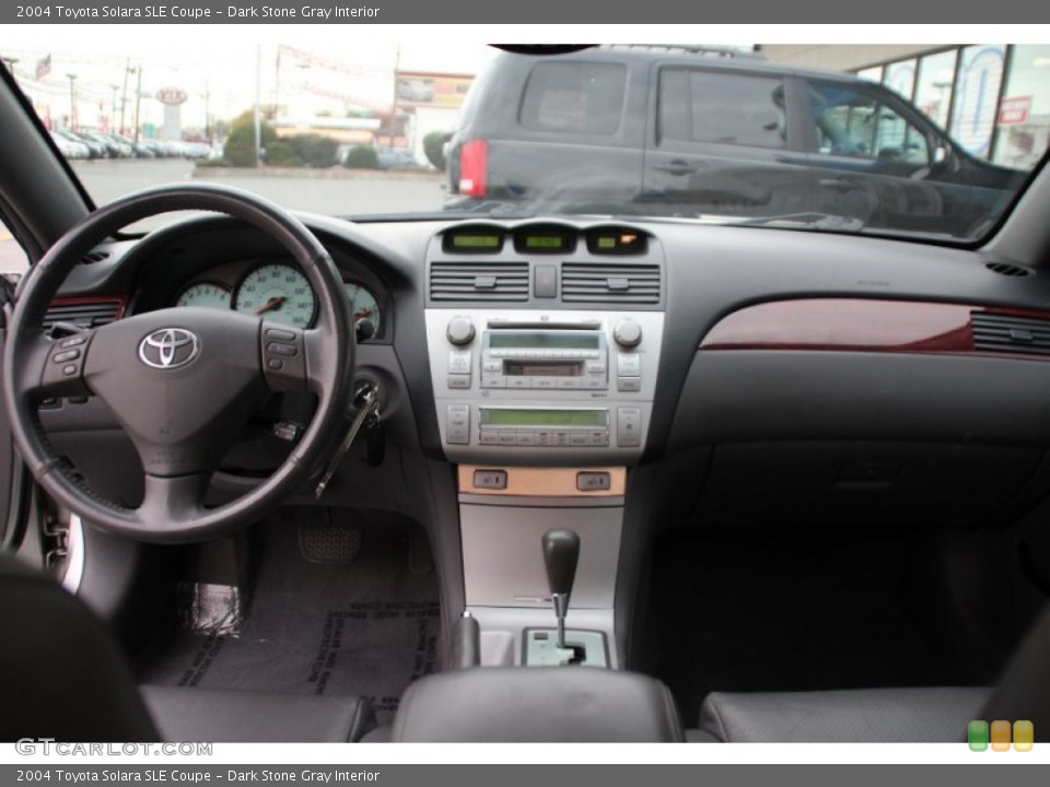 Dark Stone Gray Interior Dashboard for the 2004 Toyota Solara SLE Coupe #98771989