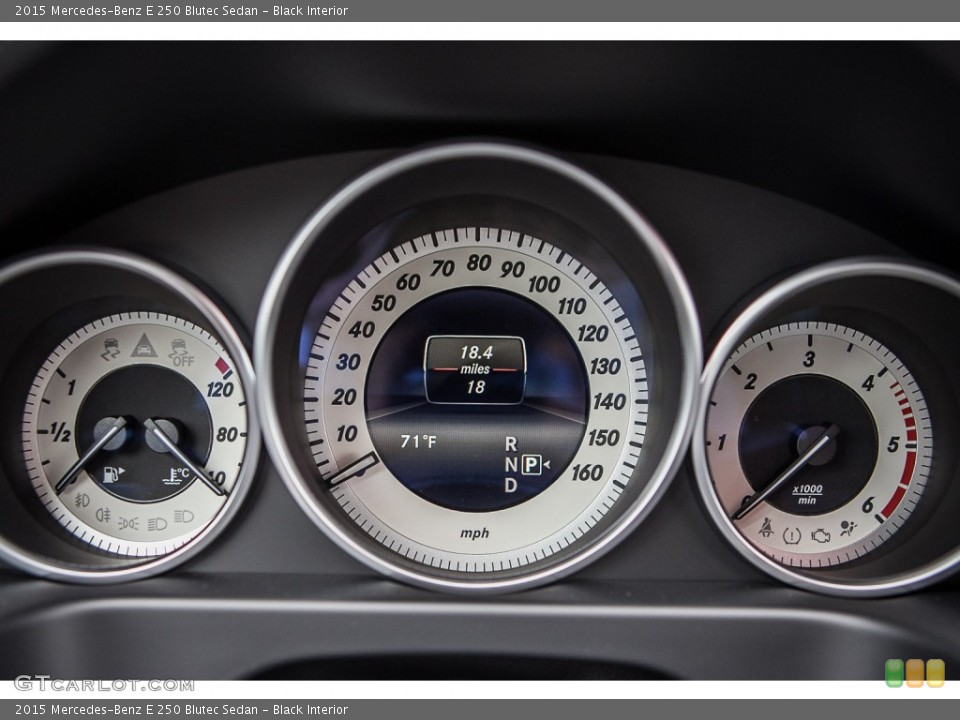 Black Interior Gauges for the 2015 Mercedes-Benz E 250 Blutec Sedan #98772808
