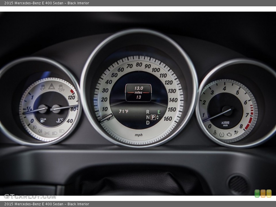 Black Interior Gauges for the 2015 Mercedes-Benz E 400 Sedan #98773162