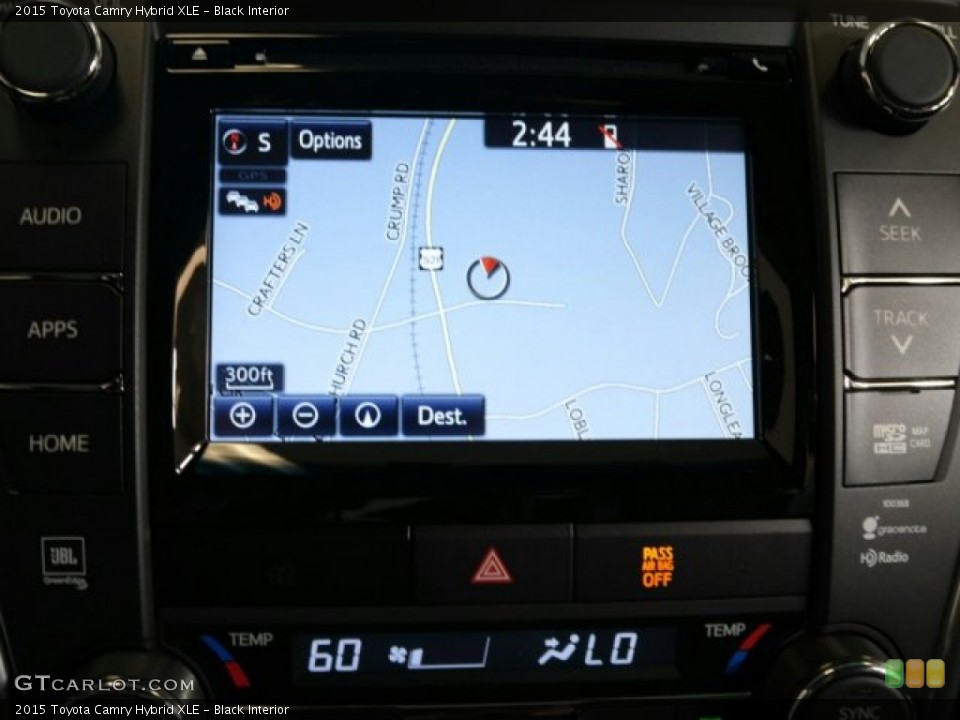 Black Interior Navigation for the 2015 Toyota Camry Hybrid XLE #98773480