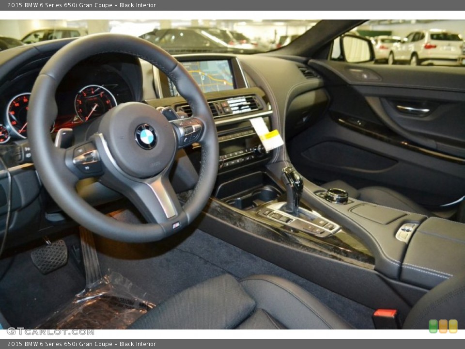 Black Interior Prime Interior for the 2015 BMW 6 Series 650i Gran Coupe #98775727