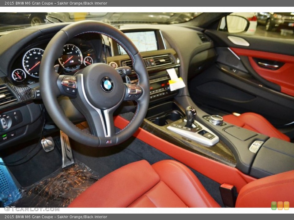 Sakhir Orange/Black Interior Photo for the 2015 BMW M6 Gran Coupe #98775948