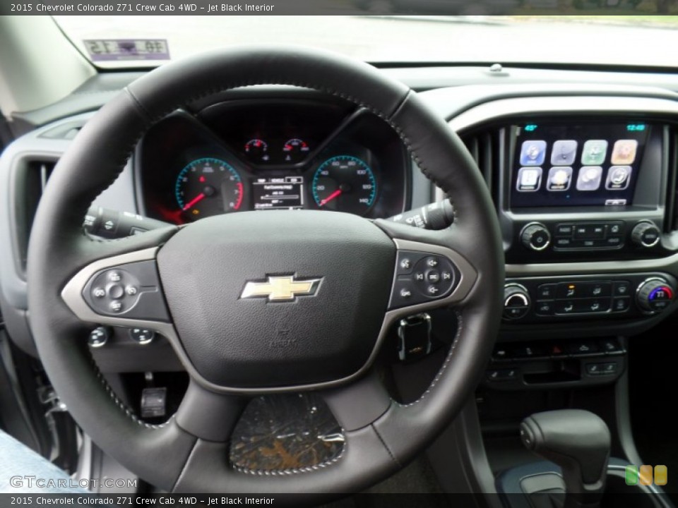 Jet Black Interior Steering Wheel for the 2015 Chevrolet Colorado Z71 Crew Cab 4WD #98782090