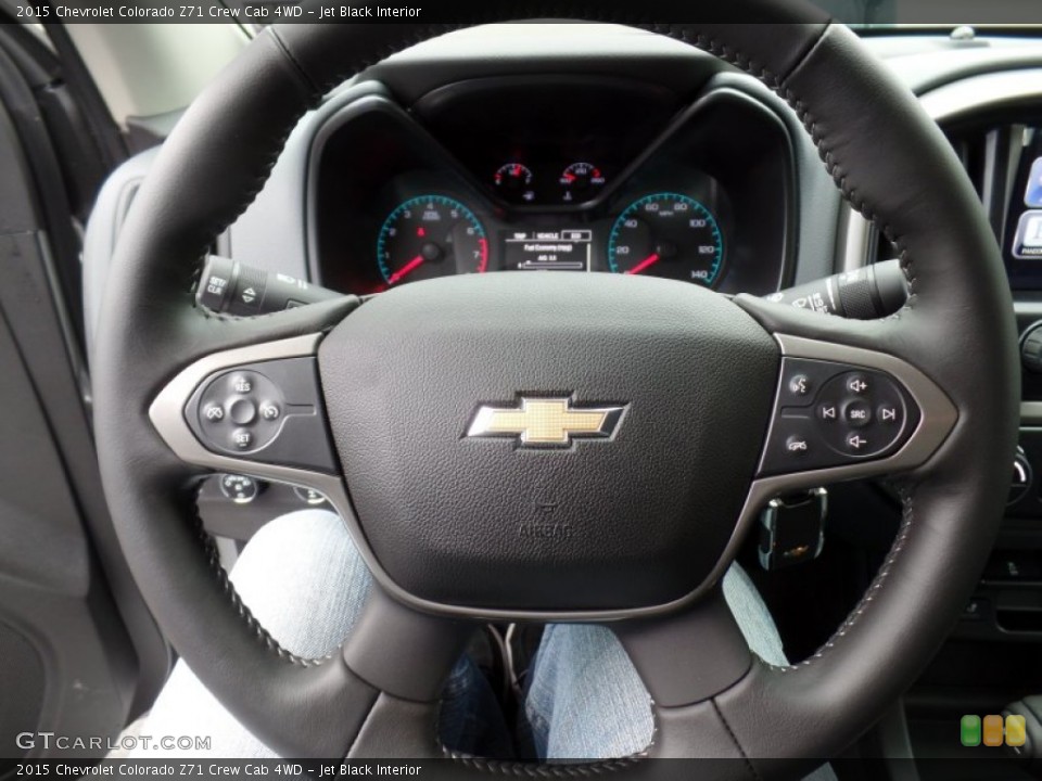 Jet Black Interior Steering Wheel for the 2015 Chevrolet Colorado Z71 Crew Cab 4WD #98782111