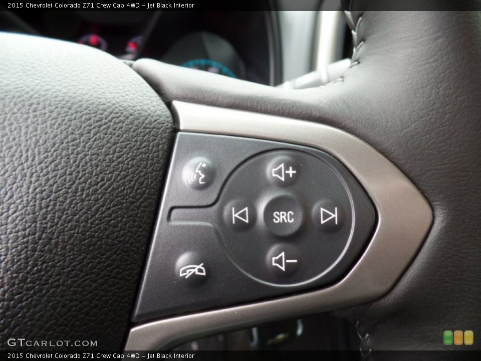 Jet Black Interior Controls for the 2015 Chevrolet Colorado Z71 Crew Cab 4WD #98782132