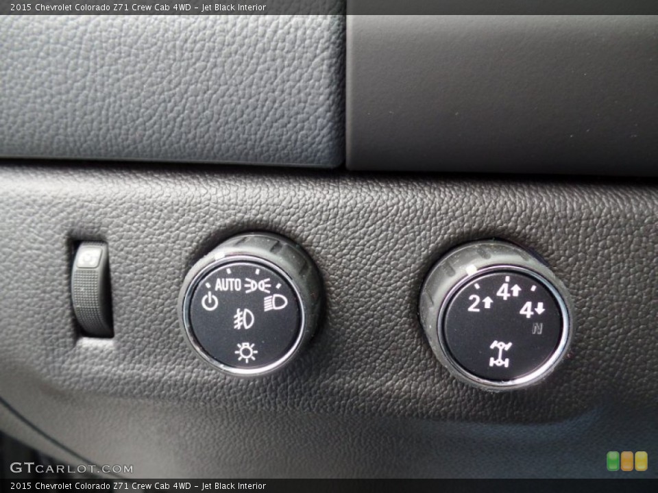 Jet Black Interior Controls for the 2015 Chevrolet Colorado Z71 Crew Cab 4WD #98782195