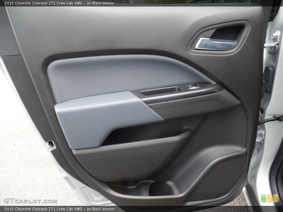 Jet Black Interior Door Panel for the 2015 Chevrolet Colorado Z71 Crew Cab 4WD #98782609