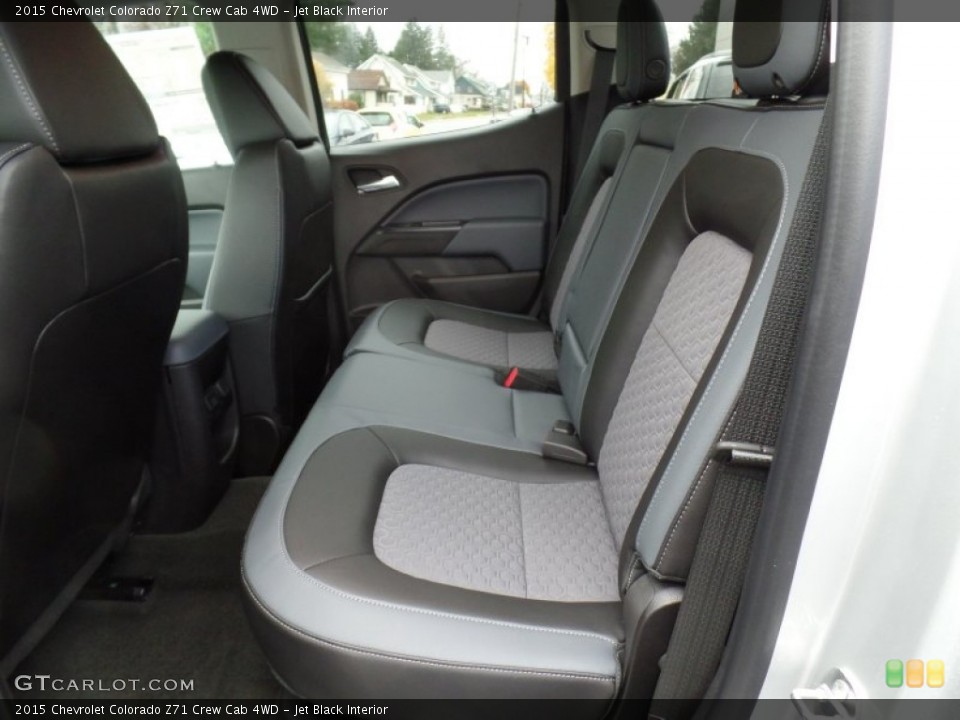 Jet Black Interior Rear Seat for the 2015 Chevrolet Colorado Z71 Crew Cab 4WD #98782627