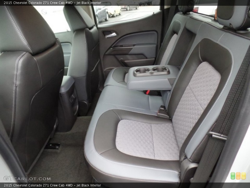 Jet Black Interior Rear Seat for the 2015 Chevrolet Colorado Z71 Crew Cab 4WD #98782648
