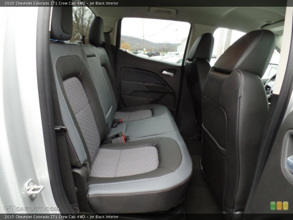 Jet Black Interior Rear Seat for the 2015 Chevrolet Colorado Z71 Crew Cab 4WD #98782798