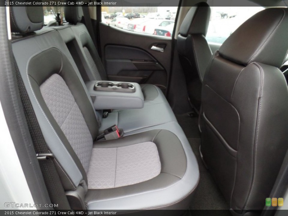 Jet Black Interior Rear Seat for the 2015 Chevrolet Colorado Z71 Crew Cab 4WD #98782816