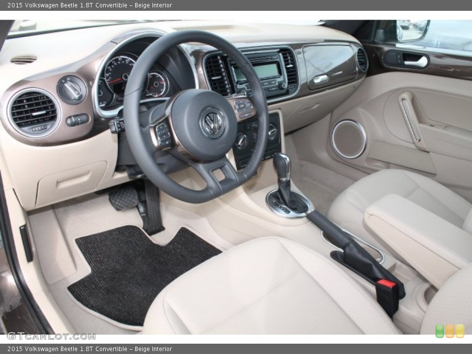 Beige Interior Photo for the 2015 Volkswagen Beetle 1.8T Convertible #98791873