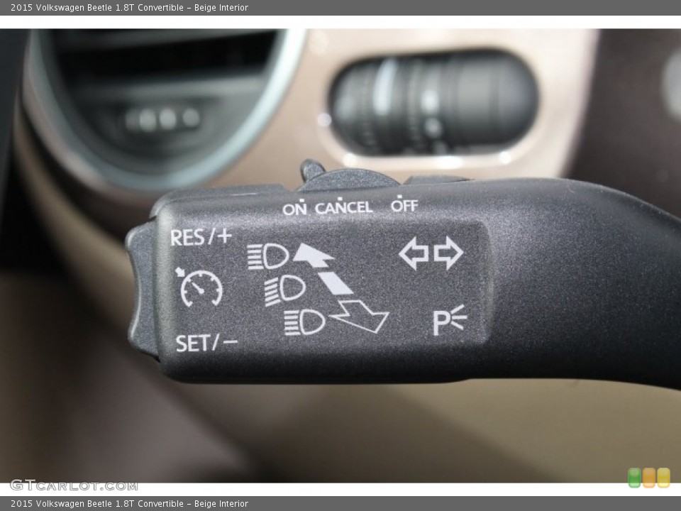 Beige Interior Controls for the 2015 Volkswagen Beetle 1.8T Convertible #98792090