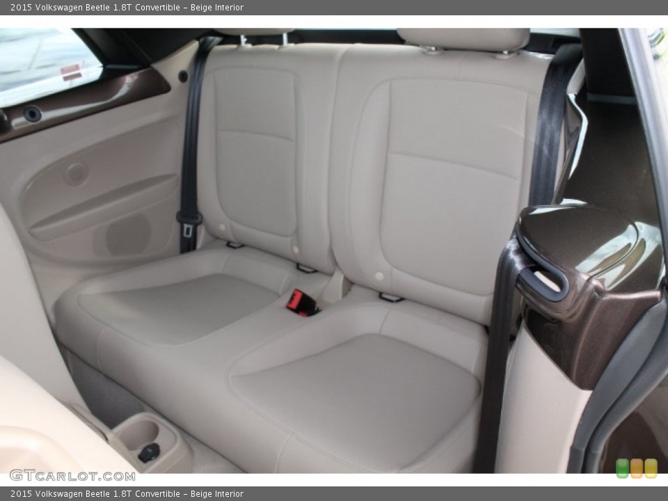 Beige Interior Rear Seat for the 2015 Volkswagen Beetle 1.8T Convertible #98792107