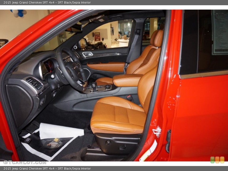 SRT Black/Sepia Interior Photo for the 2015 Jeep Grand Cherokee SRT 4x4 #98795206