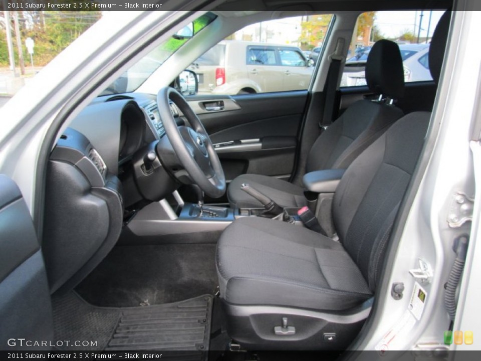 Black Interior Front Seat for the 2011 Subaru Forester 2.5 X Premium #98799163