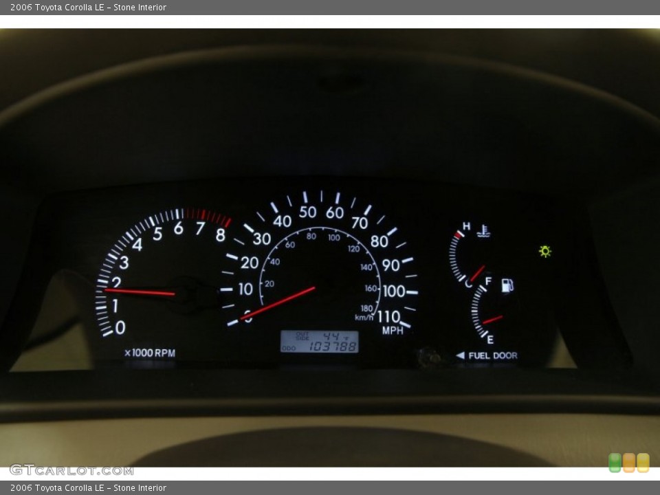 Stone Interior Gauges for the 2006 Toyota Corolla LE #98801476