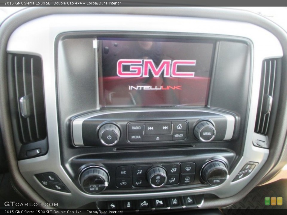 Cocoa/Dune Interior Controls for the 2015 GMC Sierra 1500 SLT Double Cab 4x4 #98811271