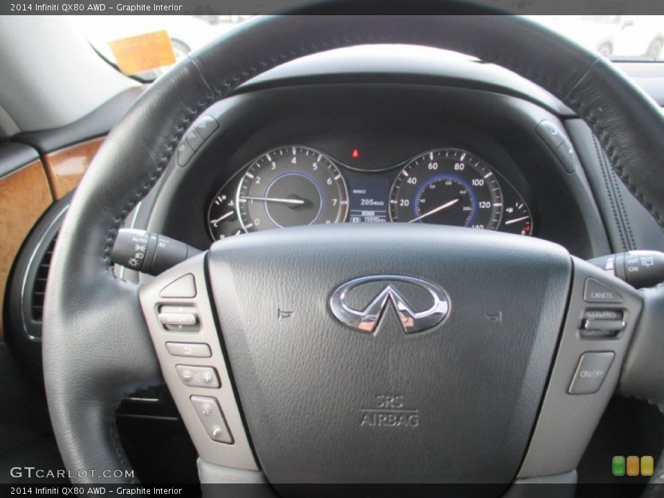 Graphite Interior Steering Wheel for the 2014 Infiniti QX80 AWD #98817862