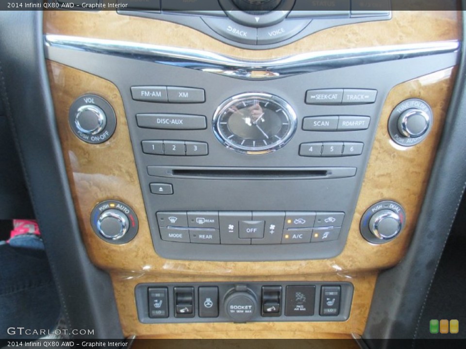 Graphite Interior Controls for the 2014 Infiniti QX80 AWD #98817910