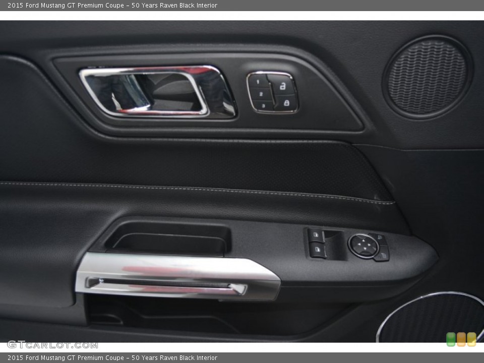 50 Years Raven Black Interior Controls for the 2015 Ford Mustang GT Premium Coupe #98821999