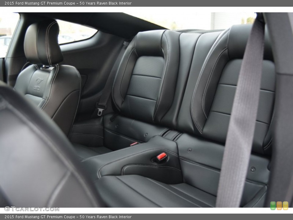 50 Years Raven Black Interior Rear Seat for the 2015 Ford Mustang GT Premium Coupe #98822071