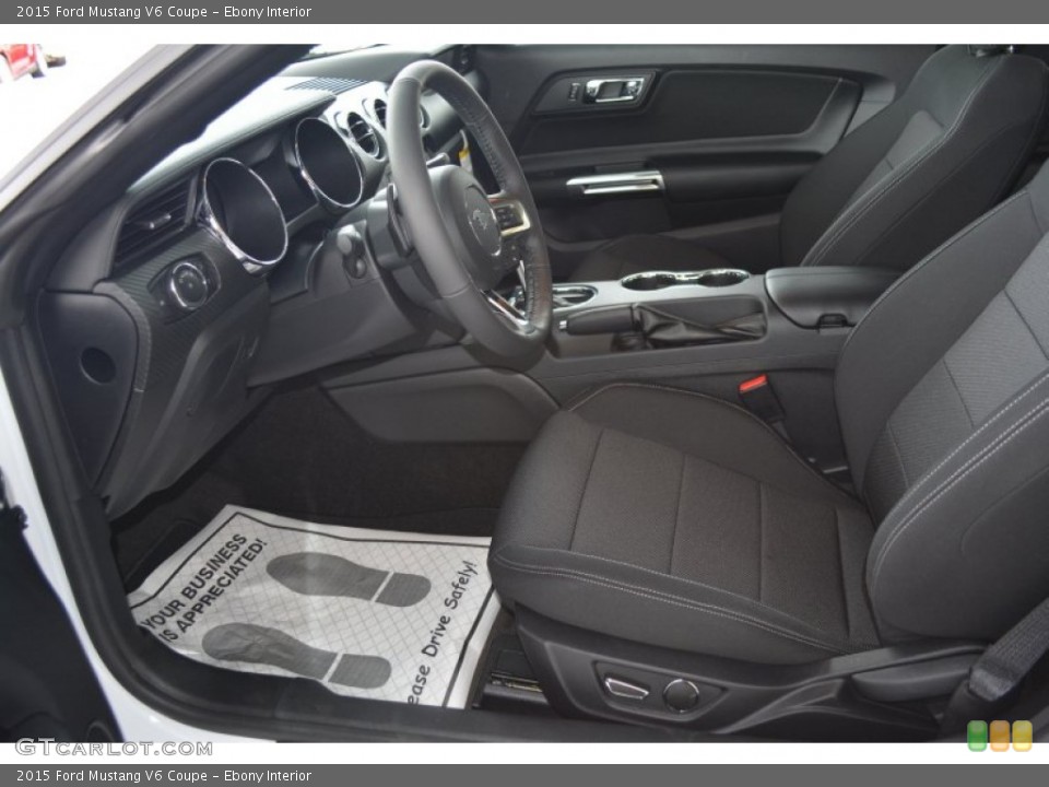 Ebony Interior Photo for the 2015 Ford Mustang V6 Coupe #98822602