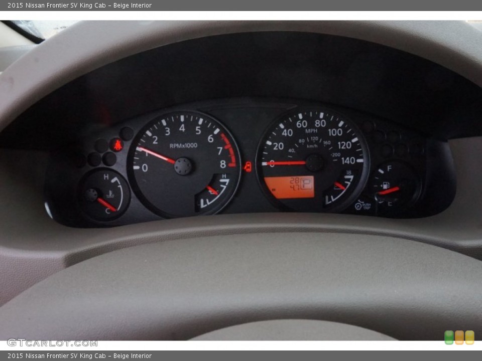 Beige Interior Gauges for the 2015 Nissan Frontier SV King Cab #98822719