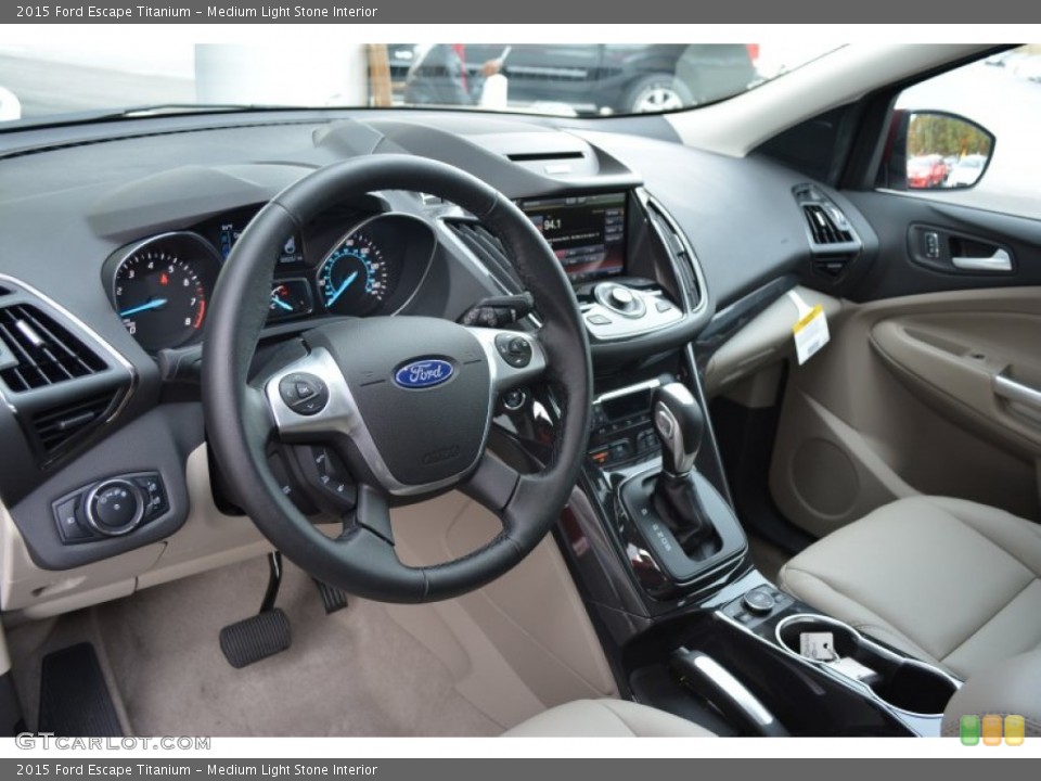 Medium Light Stone Interior Prime Interior for the 2015 Ford Escape Titanium #98824015