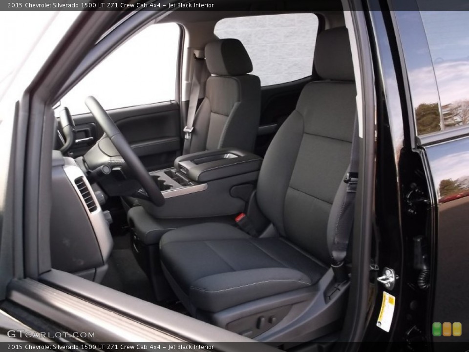 Jet Black Interior Front Seat for the 2015 Chevrolet Silverado 1500 LT Z71 Crew Cab 4x4 #98826313