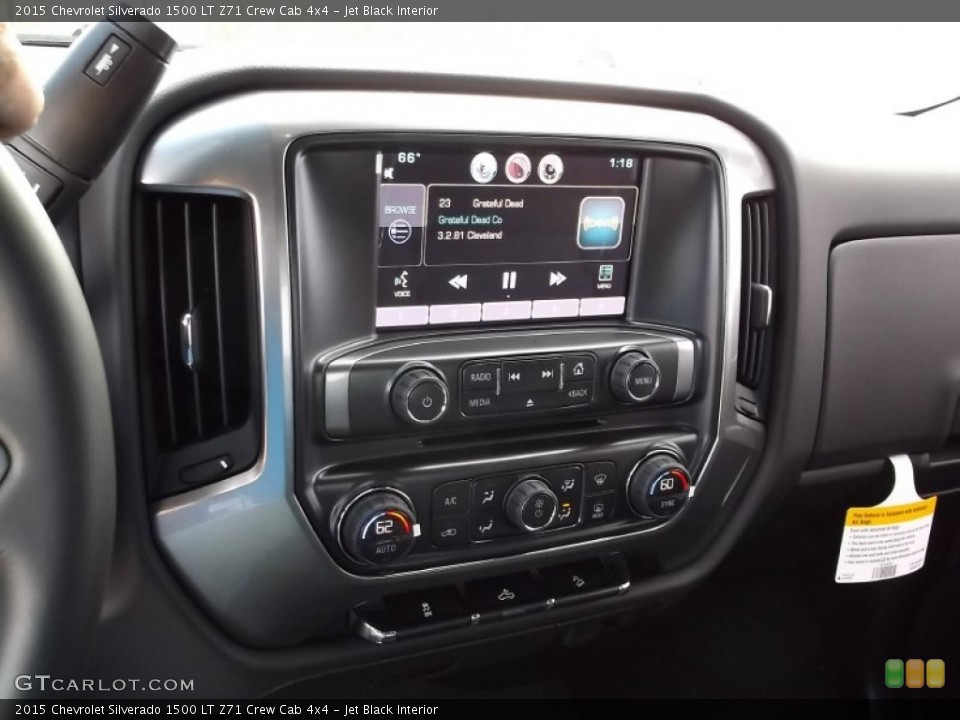 Jet Black Interior Controls for the 2015 Chevrolet Silverado 1500 LT Z71 Crew Cab 4x4 #98826388