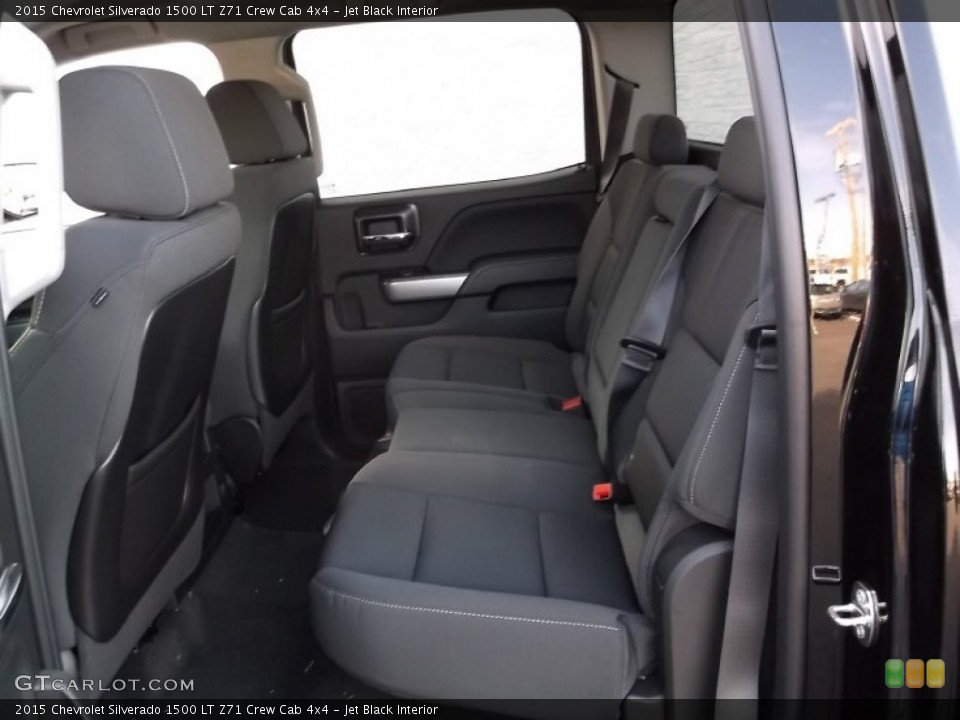 Jet Black Interior Rear Seat for the 2015 Chevrolet Silverado 1500 LT Z71 Crew Cab 4x4 #98826457