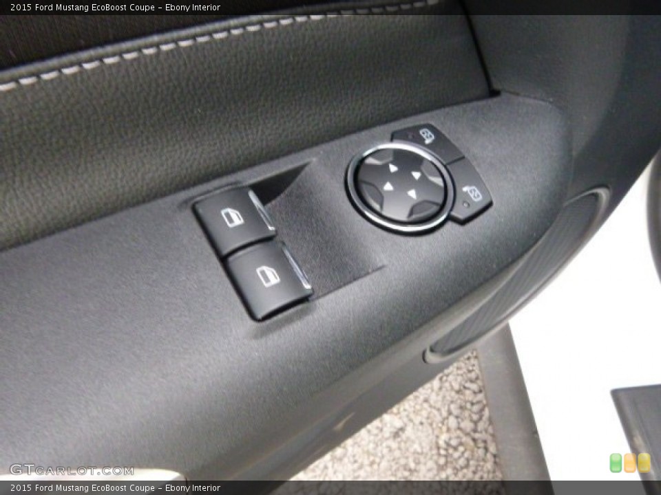 Ebony Interior Controls for the 2015 Ford Mustang EcoBoost Coupe #98828647