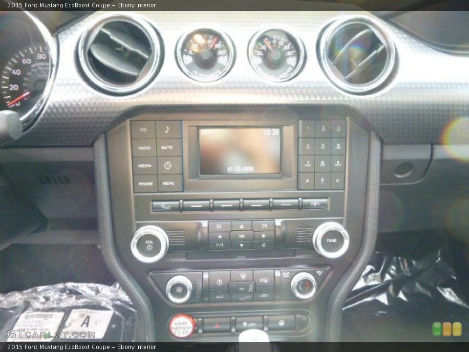 Ebony Interior Controls for the 2015 Ford Mustang EcoBoost Coupe #98828671