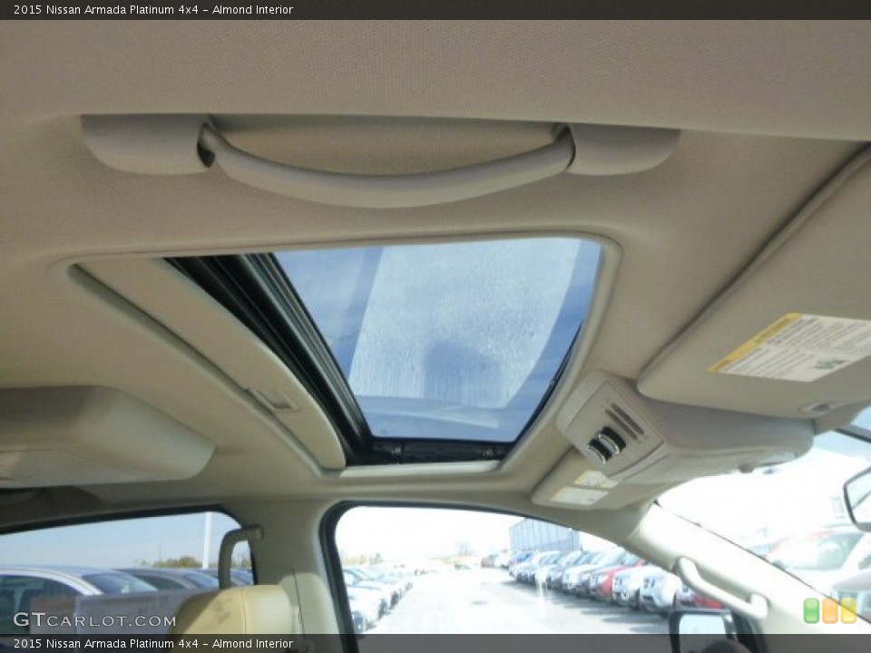 Almond Interior Sunroof for the 2015 Nissan Armada Platinum 4x4 #98835568