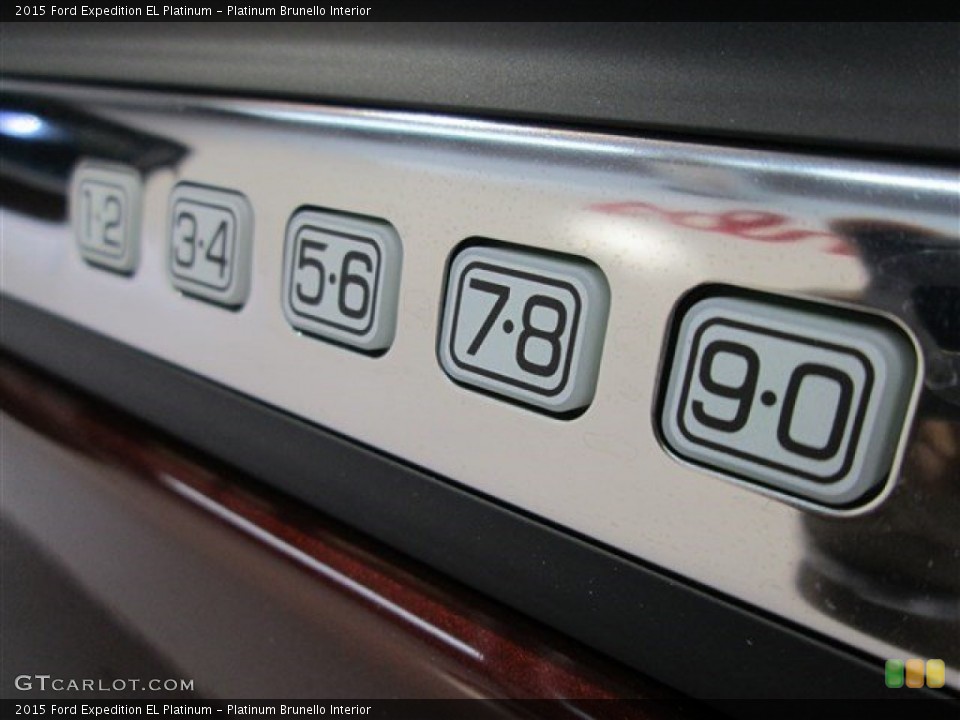 Platinum Brunello Interior Controls for the 2015 Ford Expedition EL Platinum #98836204