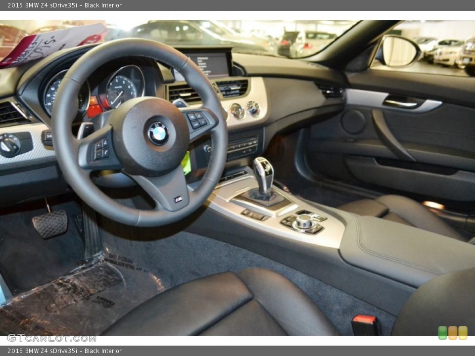 Black 2015 BMW Z4 Interiors