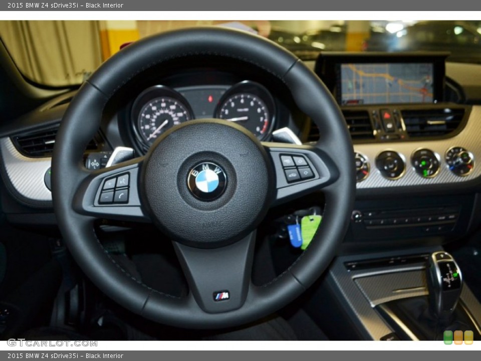Black Interior Steering Wheel for the 2015 BMW Z4 sDrive35i #98837815