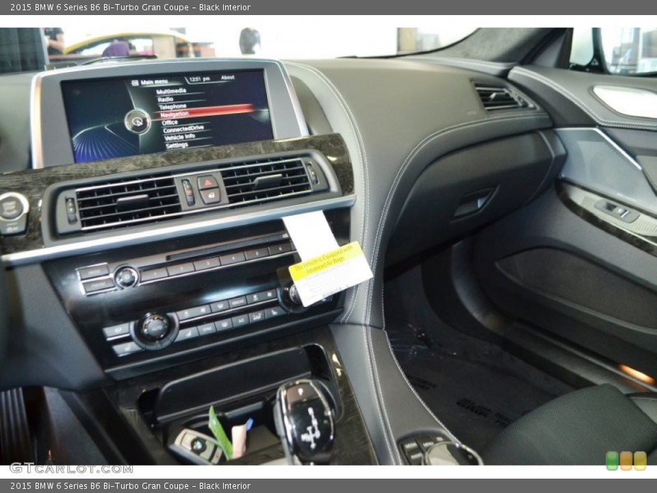 Black Interior Dashboard for the 2015 BMW 6 Series B6 Bi-Turbo Gran Coupe #98837965